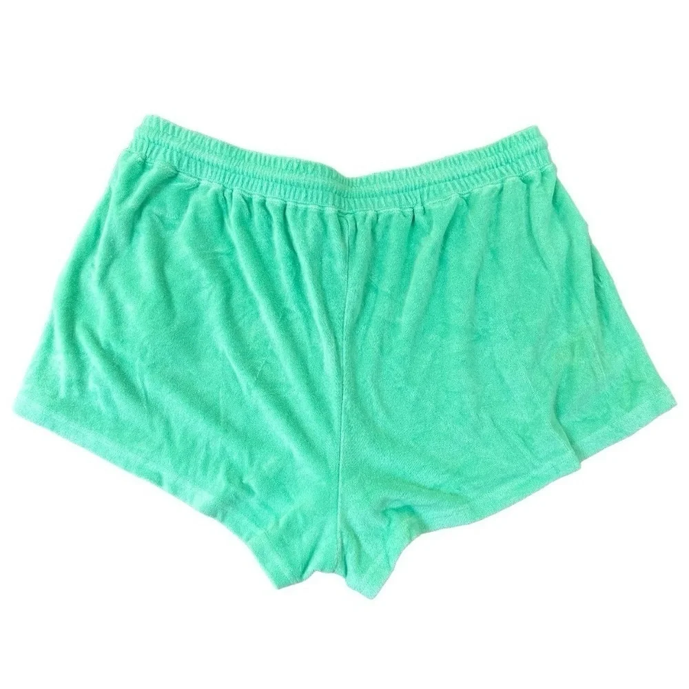Fabletics Mint Green Terry Cloth Pull-On Casual Beach Lounge Athletic Sh… - Picture 3 of 11